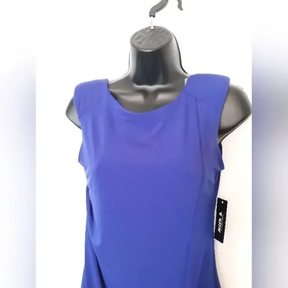 Allen B. by Allen Schwartz Verve Violet Ruched Front Midi Dress - Picture 3 of 5